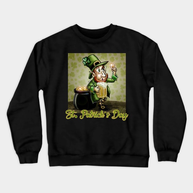 Leprechaun Crewneck Sweatshirt by CIZDIBUJOS